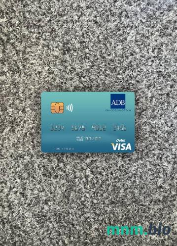 Solomon Islands ADB bank visa obciążyć card wygląd fotograficzny skan PSD + zdjęcie